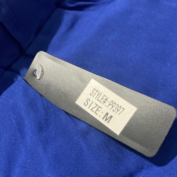 Blue Button-Detail Pants - Picture 5 of 5